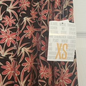 LulaRoe NWT Joy Vest Floral Design Size XS